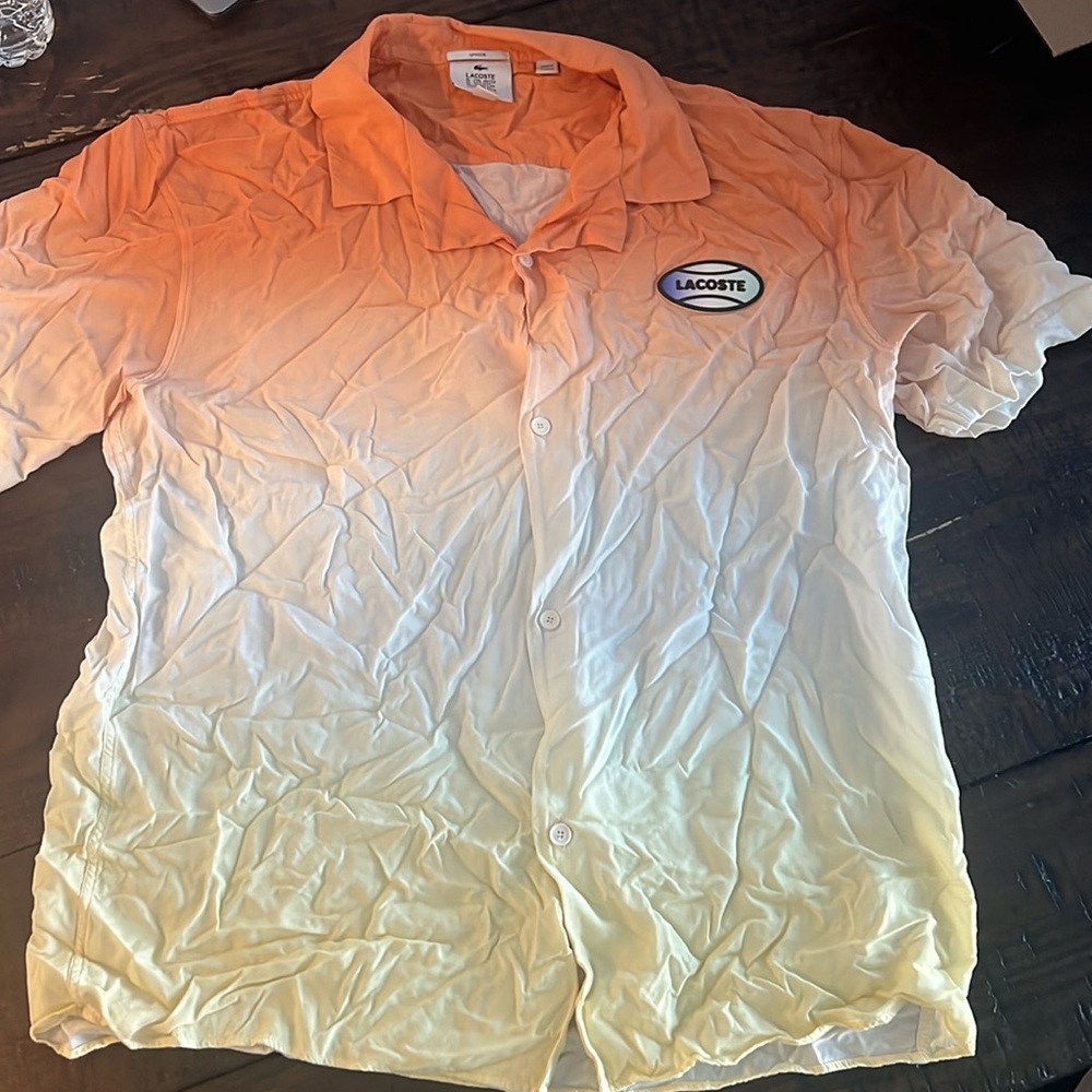 Lacoste dress shirt size large